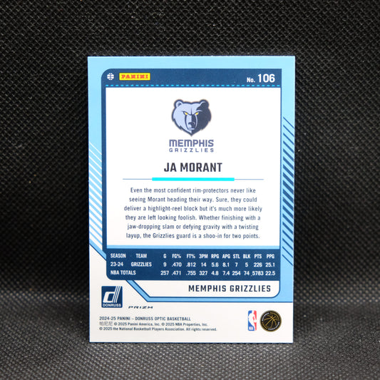 2024-24 Ja Morant Donruss Optic #106 Silver Prizm