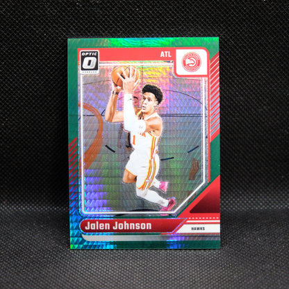 2024-24 Jalen Johnson Donruss Optic #79 Hyper Green Prizm /249