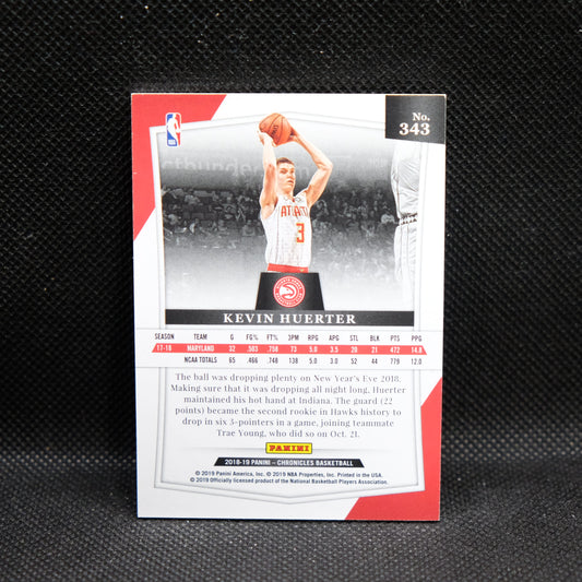 2018-19 Kevin Huerter Chronicles #343 Majestic /149 Red Rookie Card