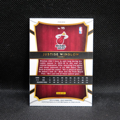 2015-16 Justice Winslow Select #95 Silver Prizm Rookie Card