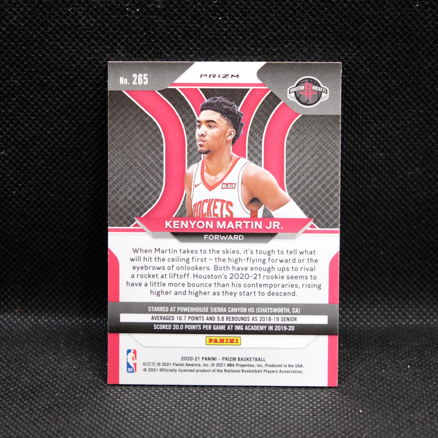 2020-21 Kenyon Martin Jr. Prizm #265 Green Prizm Rookie Card