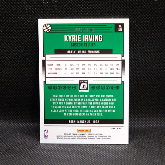 2018-19 Kyrie Irving Donruss #56 Optic Lime Green Prizm /149