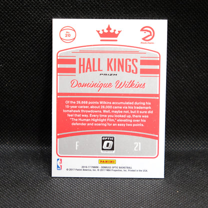 2016-17 Dominique Wilkins Donruss Optic Hall Kings Silver Prizm