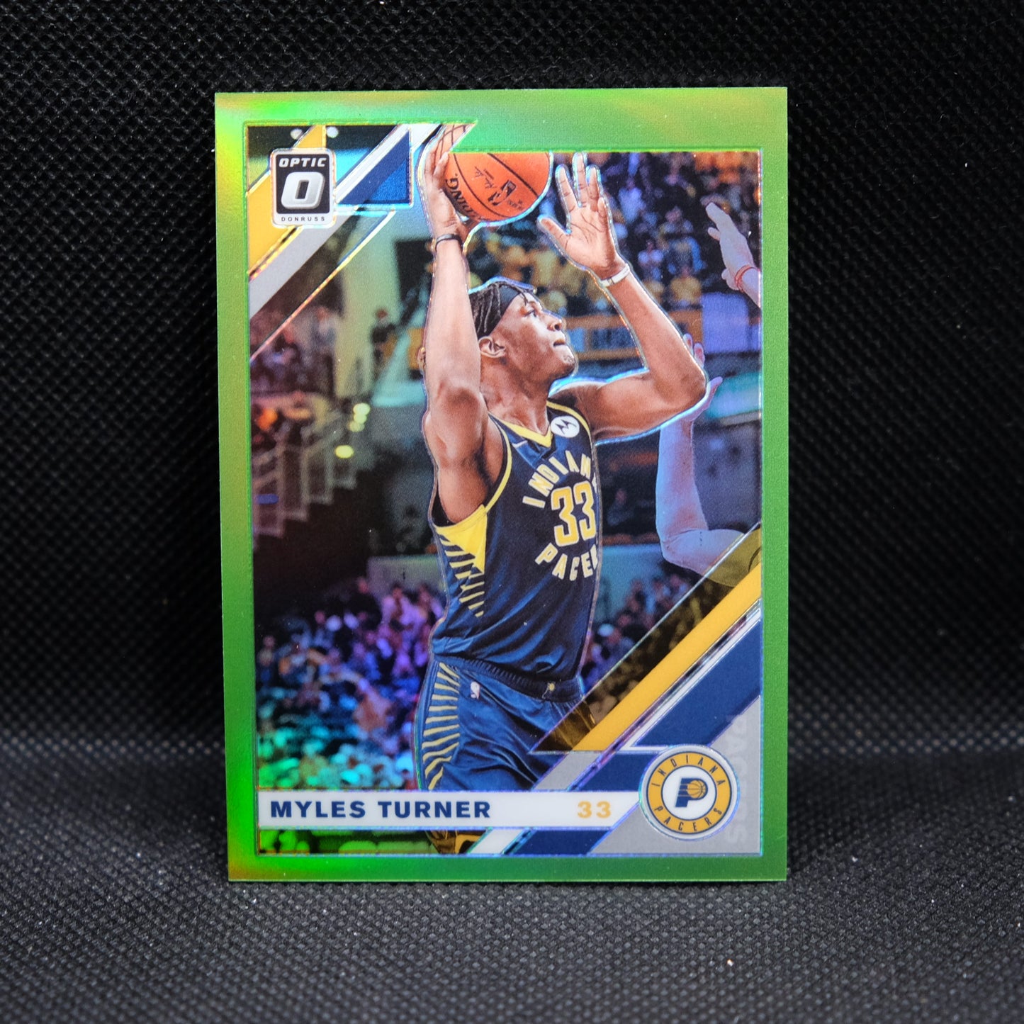 2019-20 Myles Turner Donruss Optic #148 Lime Green Prizm /149