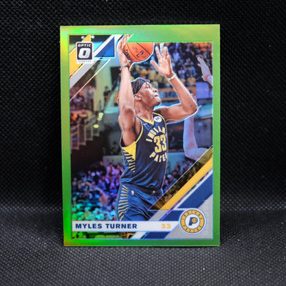 2019-20 Myles Turner Donruss Optic #148 Lime Green Prizm /149