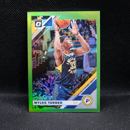 2019-20 Myles Turner Donruss Optic #148 Lime Green Prizm /149