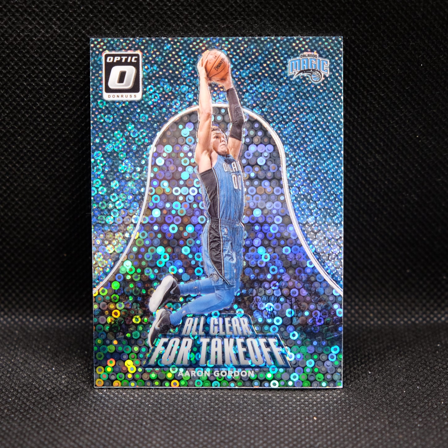 2017-18 Aaron Gordon Donruss Optic All Clear For Takeoff Fast Break Prizm