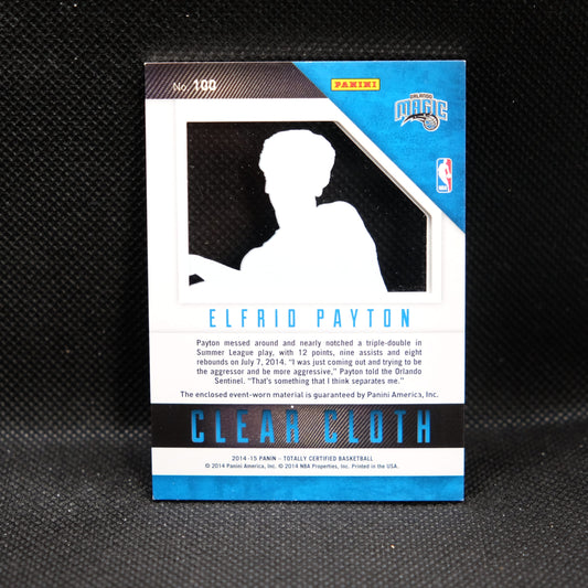 2014-15 Elfrid Payton Totally Certified Clear Cloth #100 Rookie Card