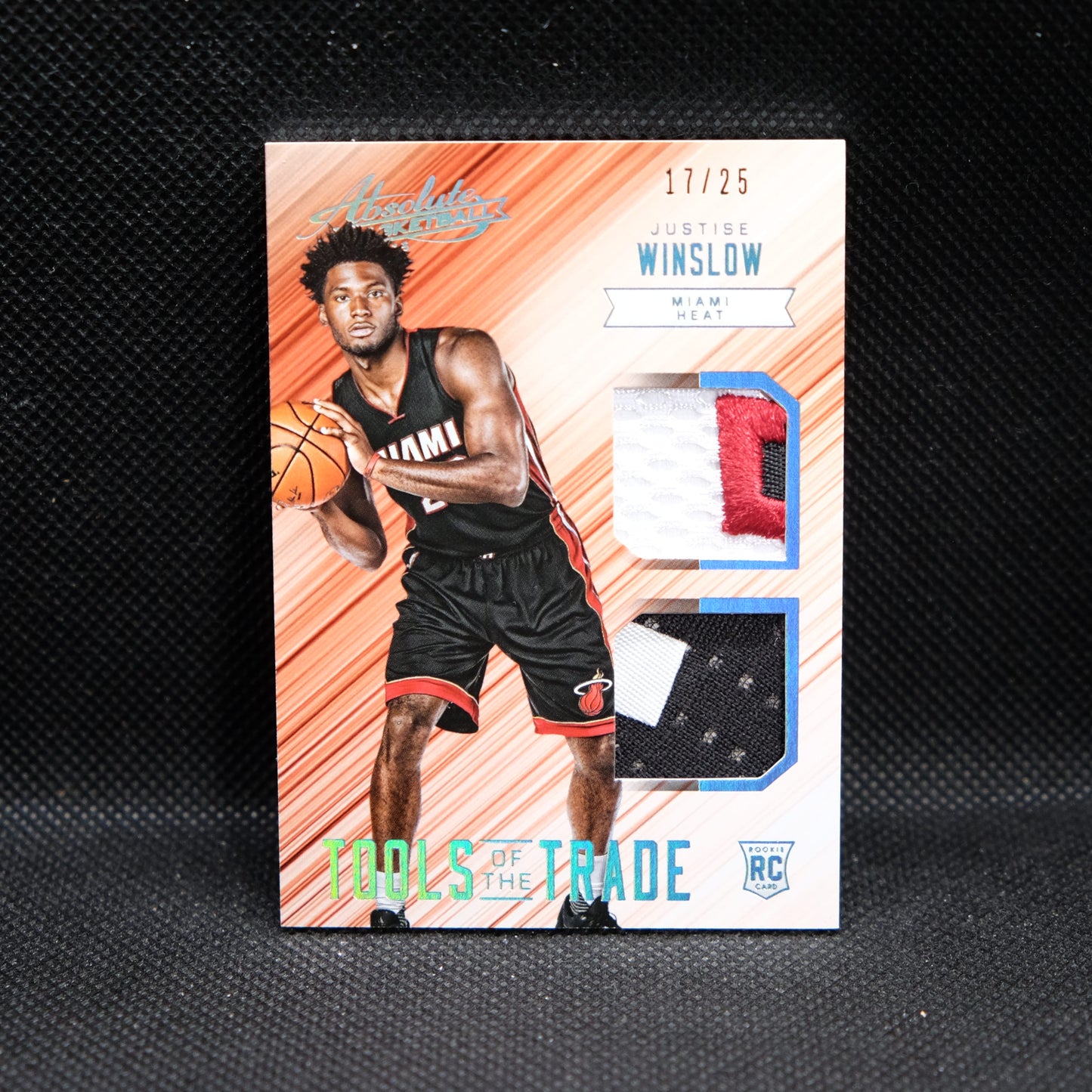 2015-16 Justice Winslow Absolute Tools of the Trade Dual Patch Rookie /25