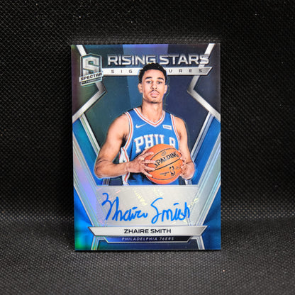 2018-19 Zhaire Smith Spectra Rising Stars Signatures Rookie Silver Prizm /75