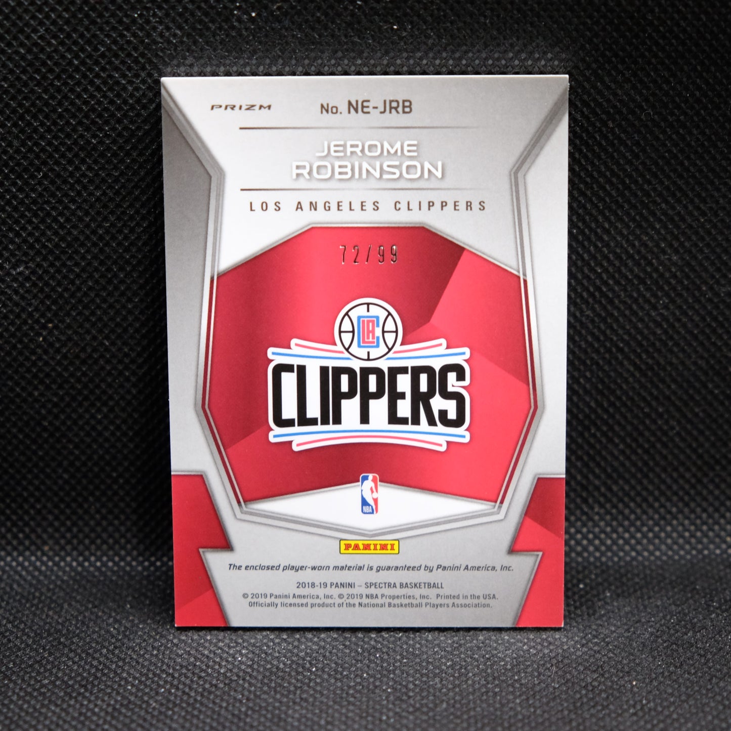 2018-19 Jerome Robinson Spectra Next Era NE-JRB Silver Prizm Rookie /99