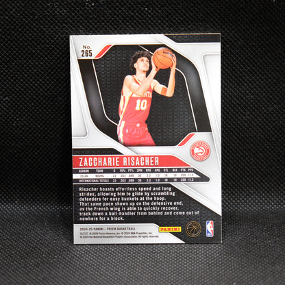 2024-25 Zaccharie Risacher Prizm #265 Rookie Card