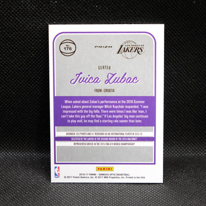 2016-17 Ivica Zubac Donruss Optic #176 Silver Holo Rookie Card