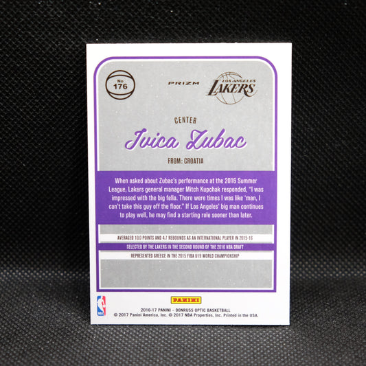 2016-17 Ivica Zubac Donruss Optic #176 Silver Holo Rookie Card