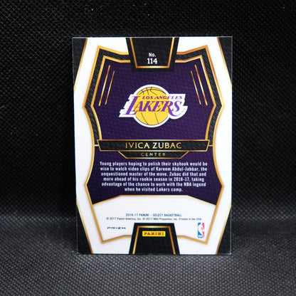 2016-17 Ivica Zubac Select #114 Tri Colour Prizm Rookie Card