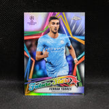2021-22 Ferran Torres Topps Chrome UEFA UCL Future Stars Refractor