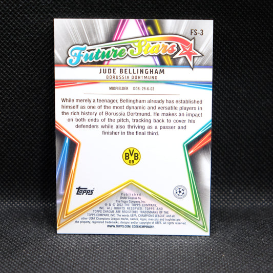 2021-22 Jude Bellingham Topps Chrome UEFA UCL Future Stars Refractor