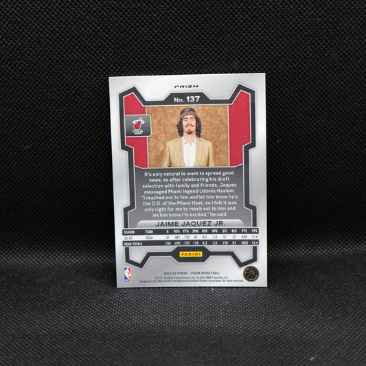 Jaime Jaquez Jr. - 2023-24 Panini Prizm Fast Break Prizm Rookie Card #137
