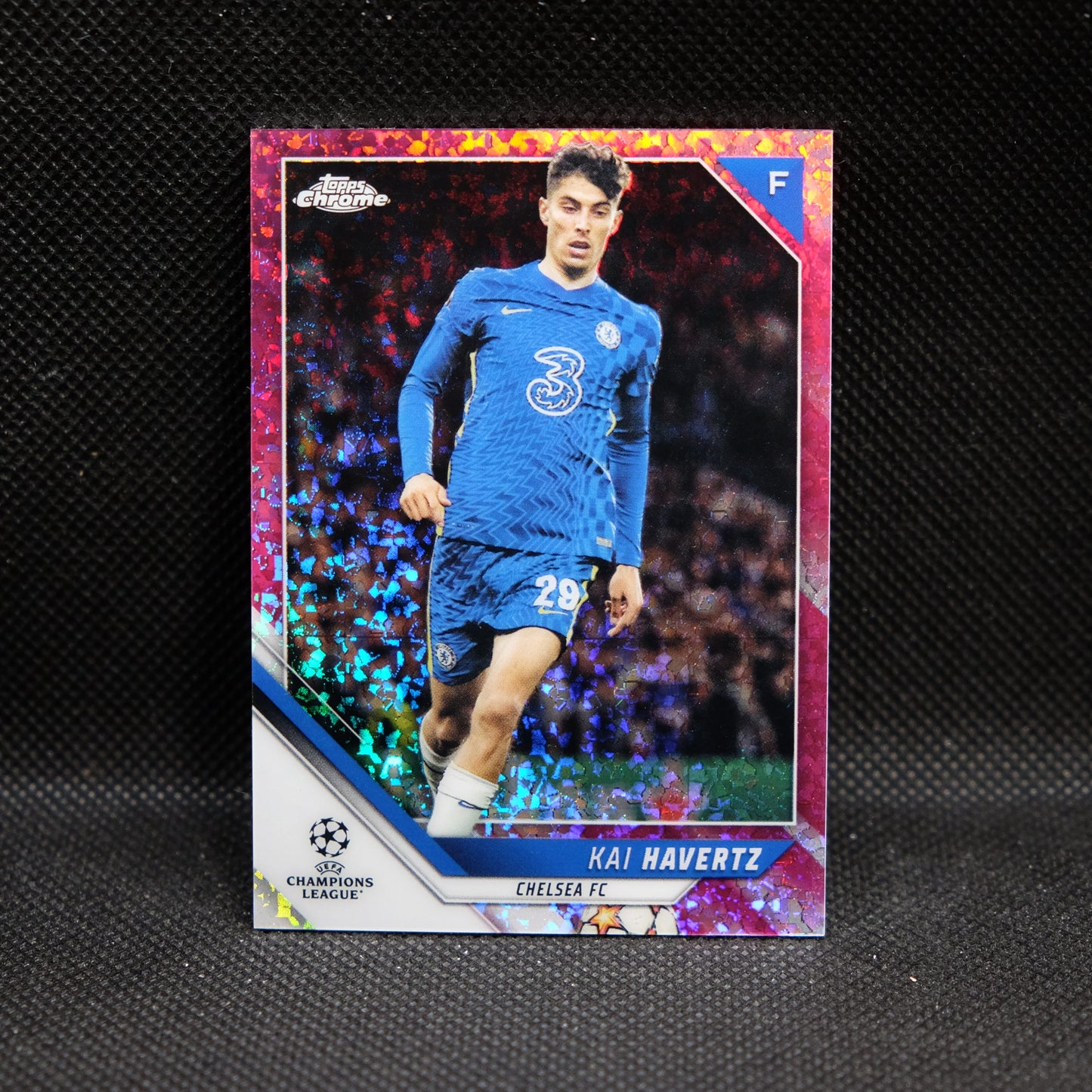 2021-22 Kai Havertz Topps Chrome UEFA UCL #74 Pink Mini Diamond /175