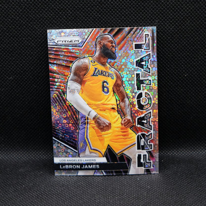 2023-24 Panini Prizm - LeBron James Fractal Silver Fast Break Prizm