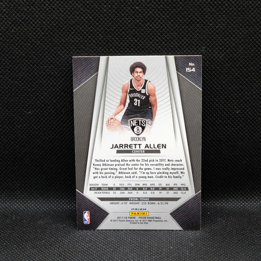 2017-18 Jarrett Allen Panini Prizm RC #154 Silver Prizm