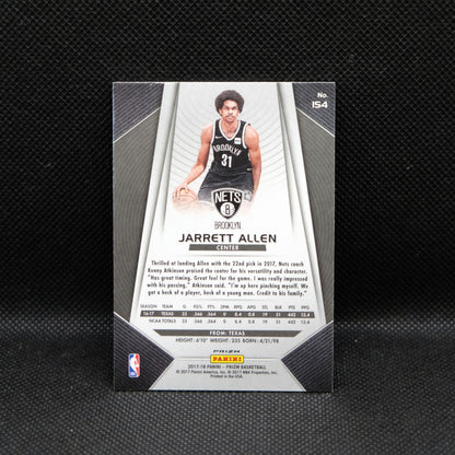 2017-18 Jarrett Allen Panini Prizm RC #154 Silver Fast Break Prizm