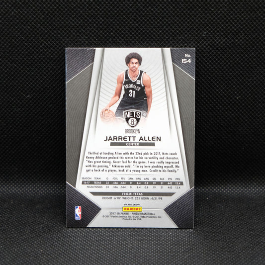 2017-18 Jarrett Allen Panini Prizm RC #154 Silver Fast Break Prizm