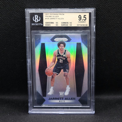 2017-18 Jarrett Allen Panini Prizm RC #154 Silver BGS 9.5 GEM MINT