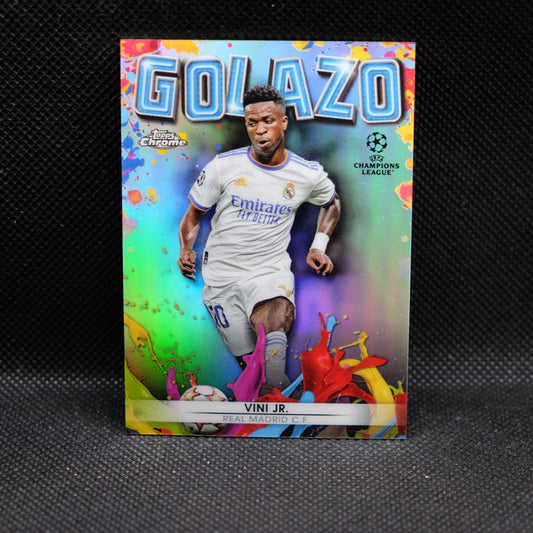 2021-22 Vini Jr. Topps Chrome UEFA UCL Golazo Refractor