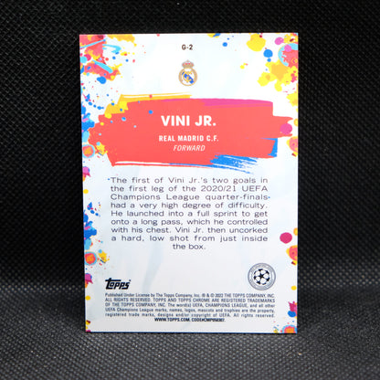 2021-22 Vini Jr. Topps Chrome UEFA UCL Golazo Refractor