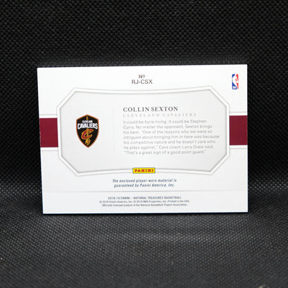 2018-19 Collin Sexton Select National Treasures Rookie Jerseys /99