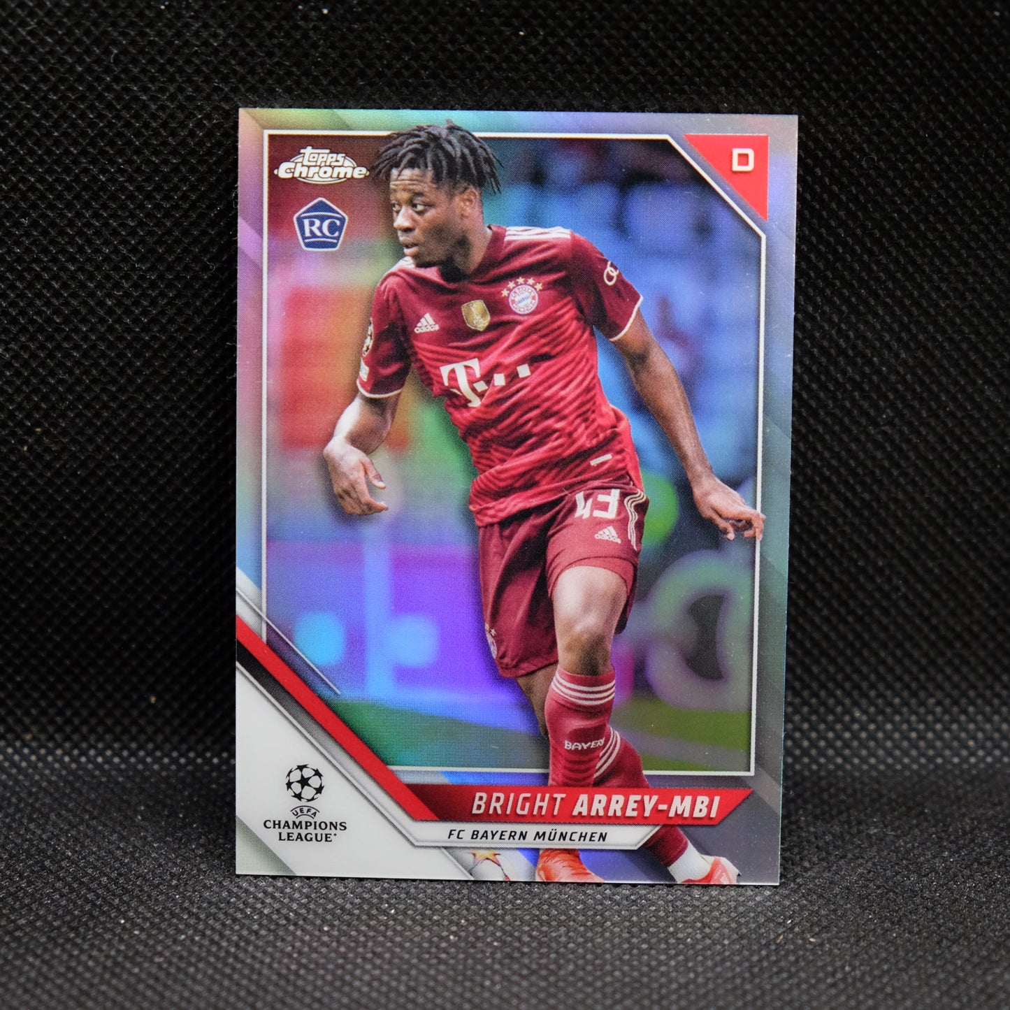 2021-22 Bright Arrey-Mbi Topps Chrome UEFA UCL #132 Refractor RC