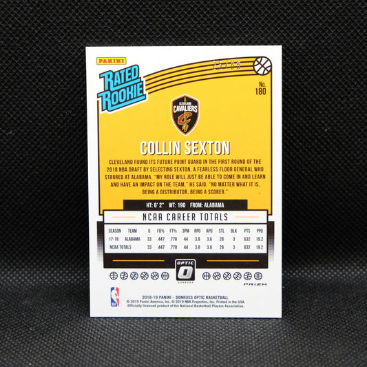 2018-19 Collin Sexton Donruss Optic Rated Rookie Red Fast Break /85