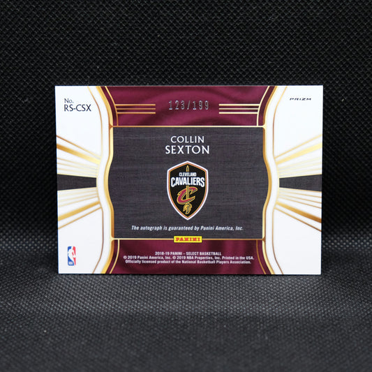 2018-19 Collin Sexton Select Rookie Signatures RS-CSX Silver Prizm Rookie Auto