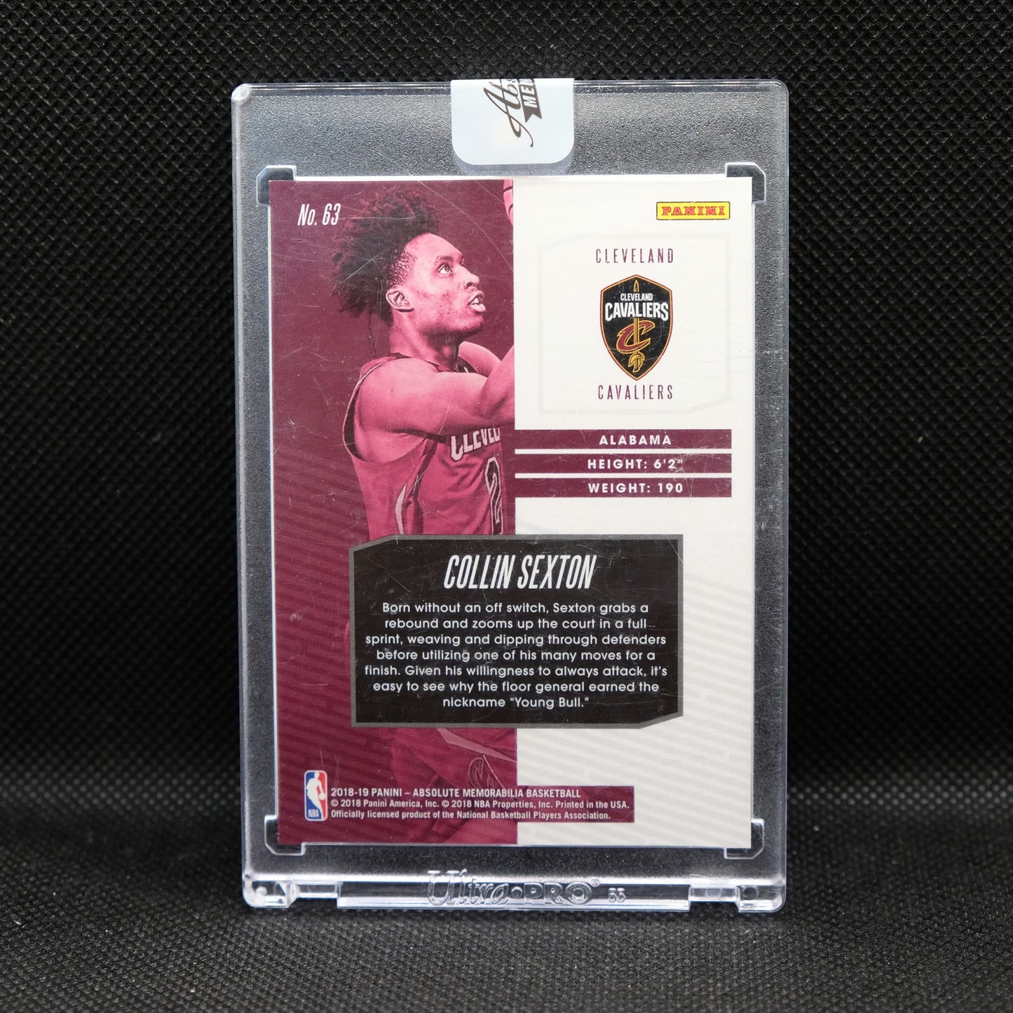 2018-19 Collin Sexton Absolute Memorabilia Uncirculated RC #63