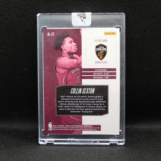 2018-19 Collin Sexton Absolute Memorabilia Uncirculated RC #63