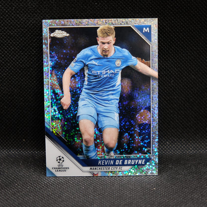 2021-22 Kevin De Bruyne Topps Chrome UEFA UCL #75 Speckle Refractor