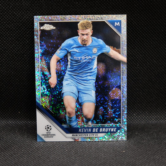 2021-22 Kevin De Bruyne Topps Chrome UEFA UCL #75 Speckle Refractor