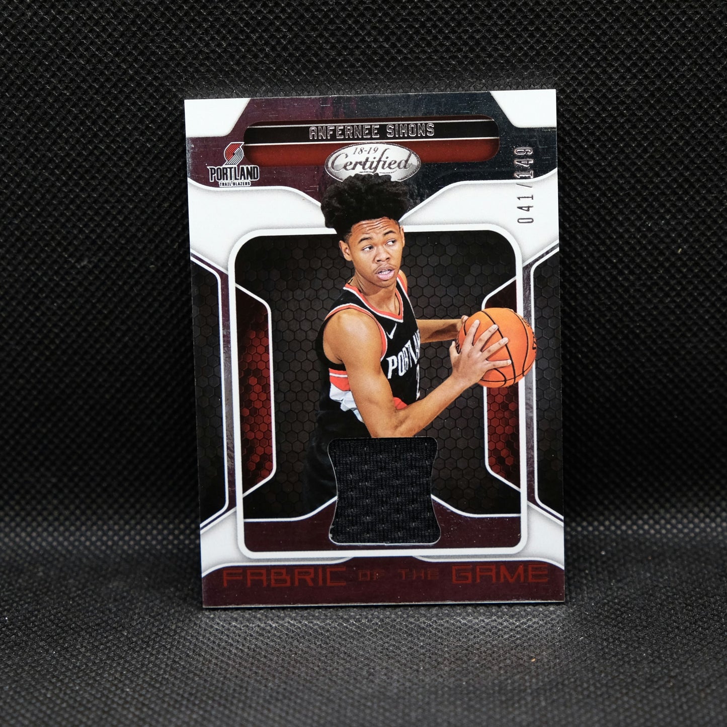 2018-19 Anfernee Simons Certified Fabric Of The Game RC /149 FG-AS