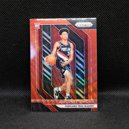2018-19 Anfernee Simons Prizm - Red Wave Prizm RC #61