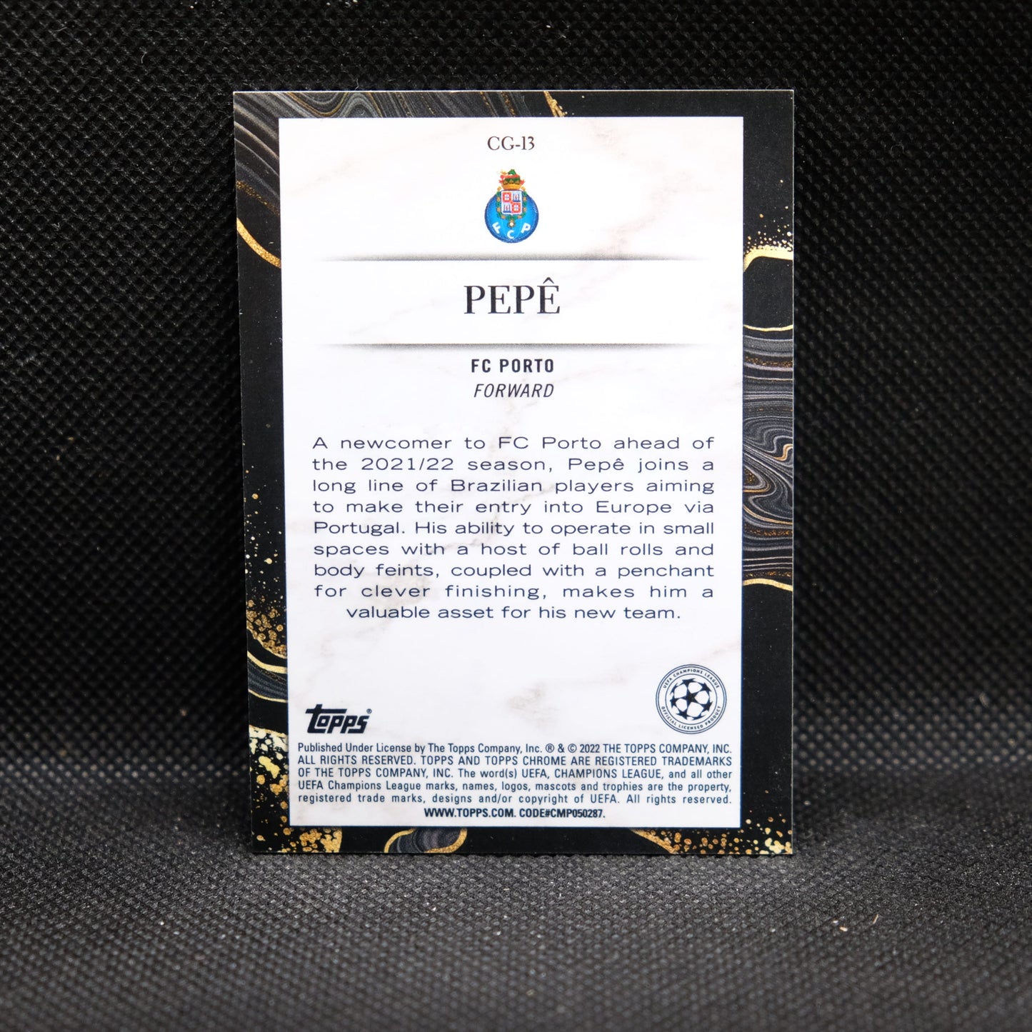 2021-22 Pepe Topps Chrome UEFA UCL Chasing Glory Refraactor RC