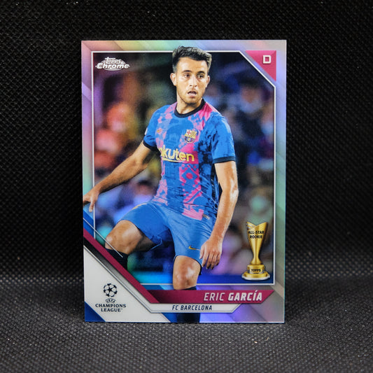 2021-22 Eric Garcia Topps Chrome UEFA UCL #56 Silver Refractor