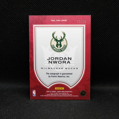 2020-21 Jordan Nwora Court Kings Heir Apparent Rookie Autograph /99 HA-JNW