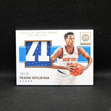 2017-18 Frank Ntilikina Encased Sensational Swatches Rookie Gold /10