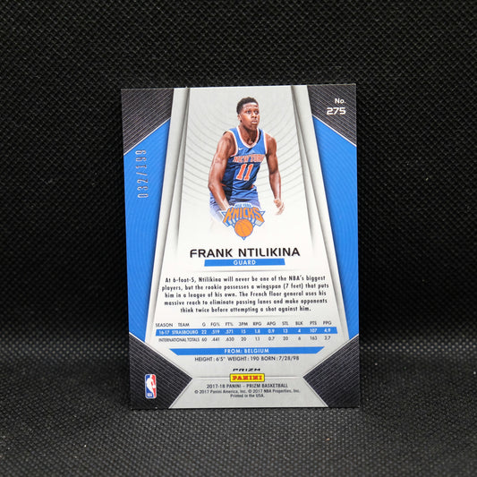 2017-18 Frank Ntilikina Prizm #275 Blue Prizm RC /199