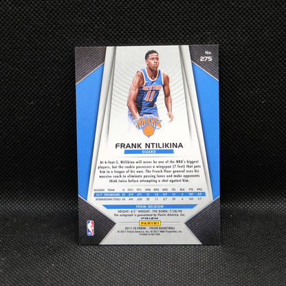 2017-18 Frank Ntilikina Prizm #275 Silver Prizm RC Auto