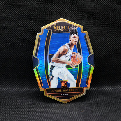 2018-19 Lonnie Walker IV Select /249 Blue Die Cut Prizm Rookie Card #174