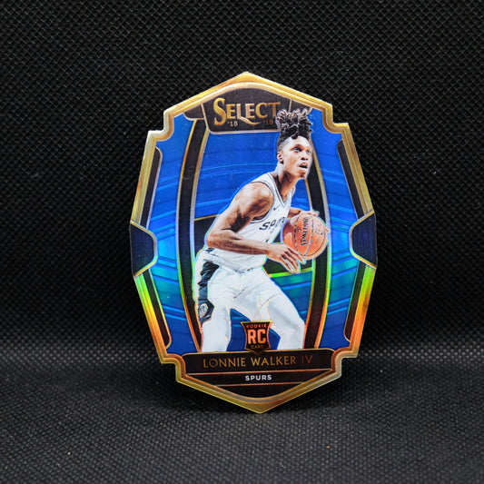 2018-19 Lonnie Walker IV Select /249 Blue Die Cut Prizm Rookie Card #174