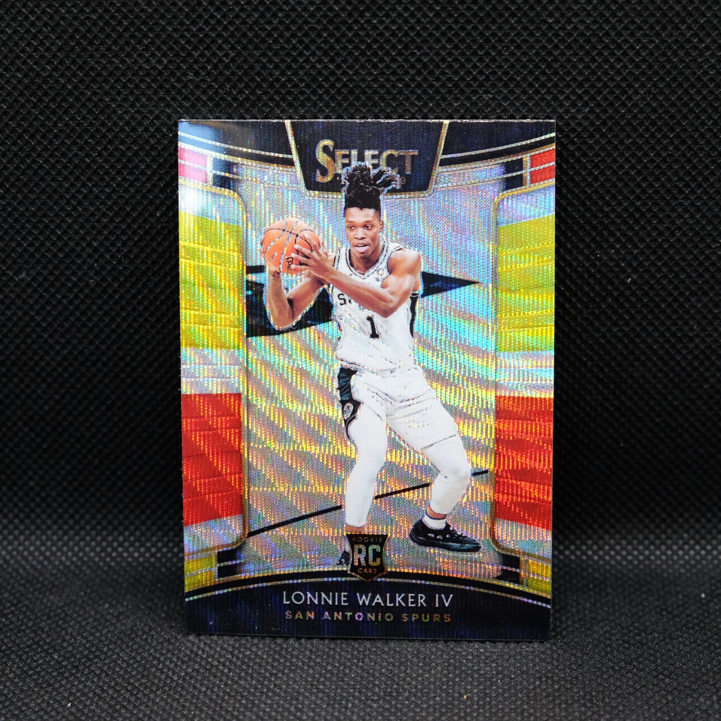 2018-19 Lonnie Walker IV Select #77 Concourse Tri Color Rookie Card