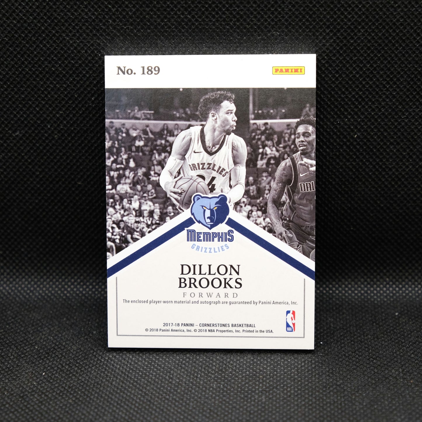 2017-18 Dillon Brooks Cornerstones Rookie Patch Auto Gold /25